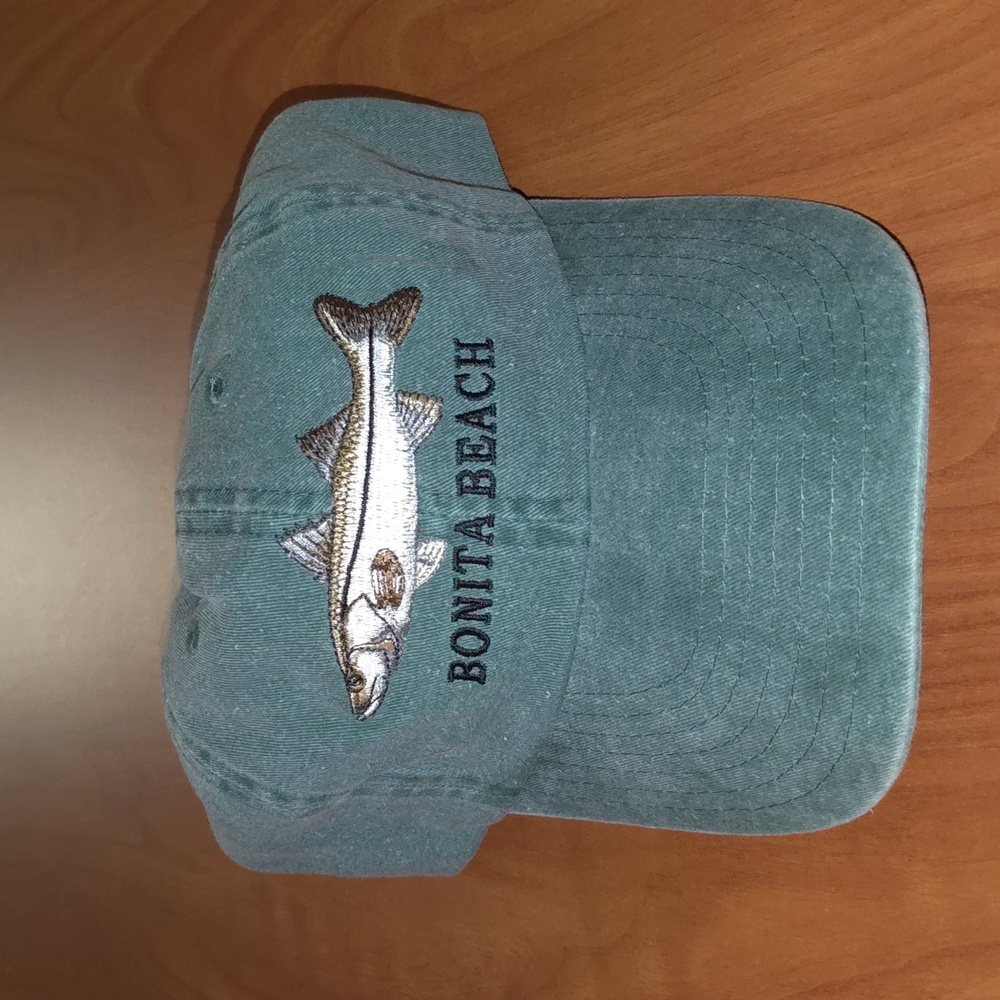 Bonita Beach Embroidered Fishing Dyed & Washed Twill Sport Cap Hat